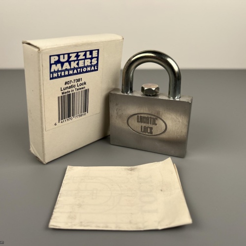 Lunatic Lock - Puzzlemakers International - with Solution
