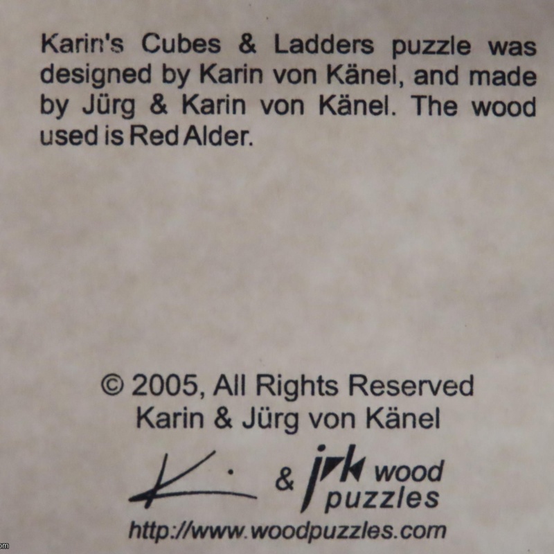 Karin's Cubes & Ladders (IPP25 exchange)