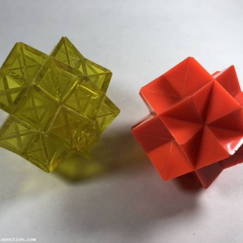 Interlocking Star Burr Puzzle Set x2