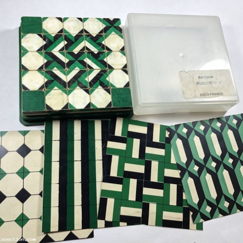 Puzlasco Vintage 70s Matching Pattern Blocks