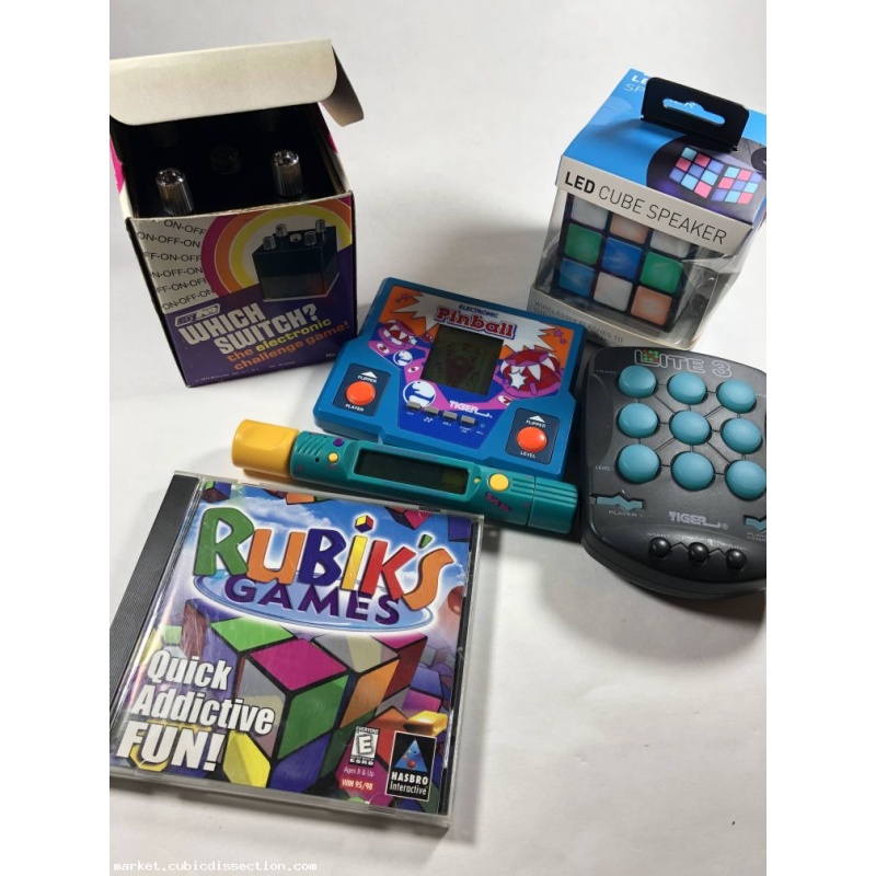 Electronic Puzzle Game Lot Rubiks
