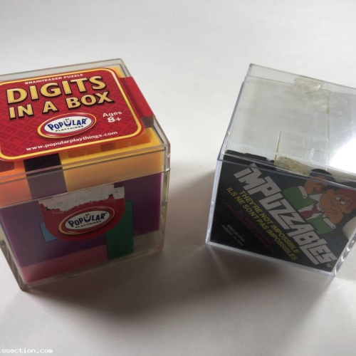 Assembly Box Lot x2 Impuzzables & Digits in a Box