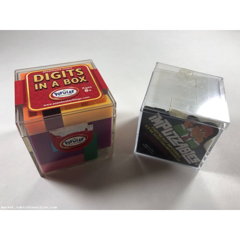 Assembly Box Lot x2 Impuzzables & Digits in a Box