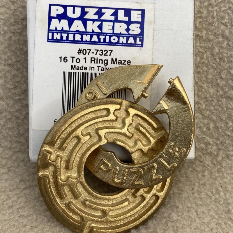 16 to 1 ring maze