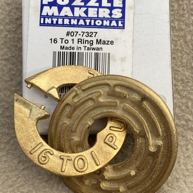 16 to 1 ring maze
