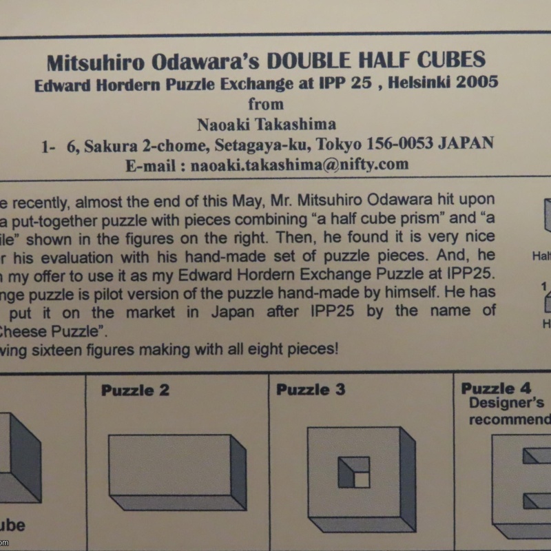 Double Half-cube (IPP25 exchange)