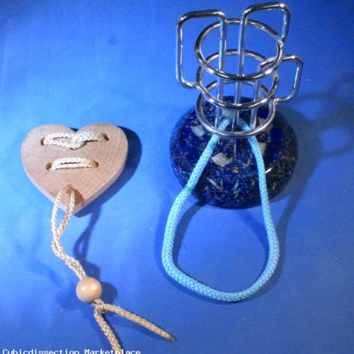 Classic Heart Puzzle and Tri-Ring puzzle