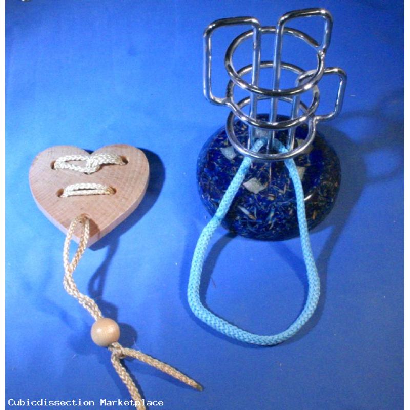 Classic Heart Puzzle and Tri-Ring puzzle