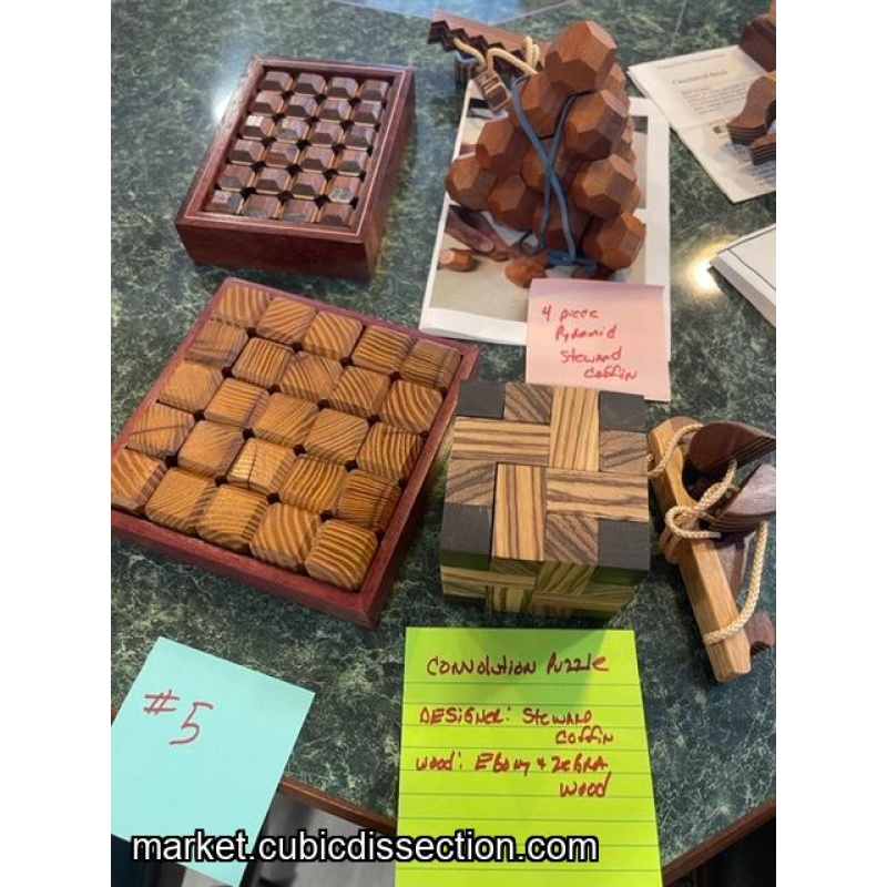 Group 5 4 Piece Pyramid Convolution 2 unknown puzzles 2 rope puzzles