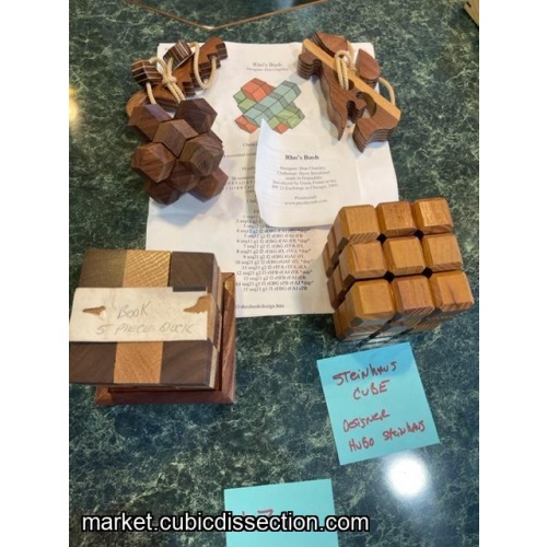 Group 7 5 Piece Block Steinhouse Cube Rhos Bush 2 Rope Puzzles