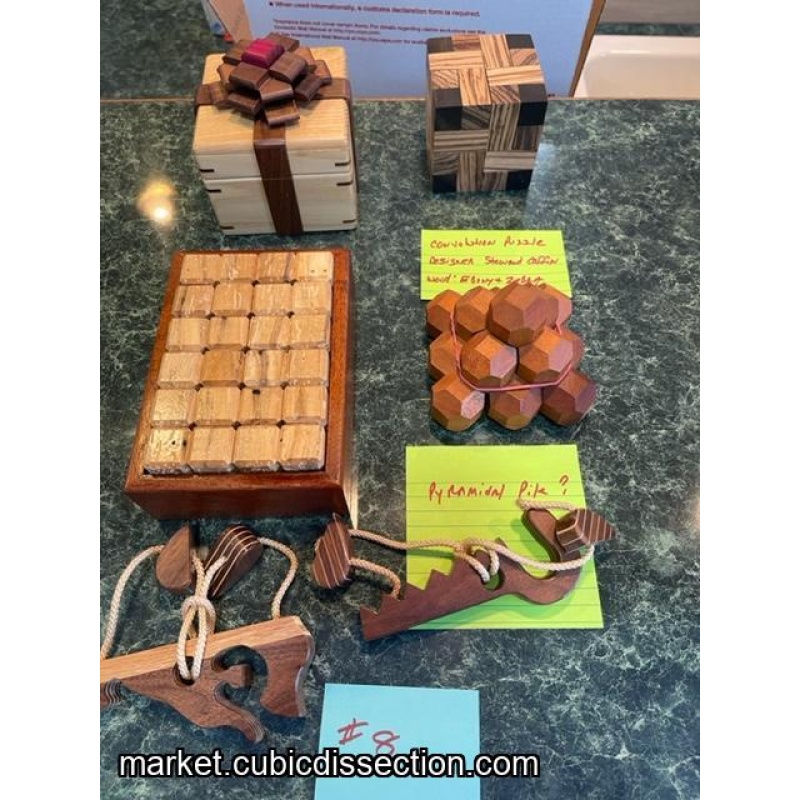 Group 8 Pyramid Pile Convolution Puzzle Box 2 Rope Puzzles