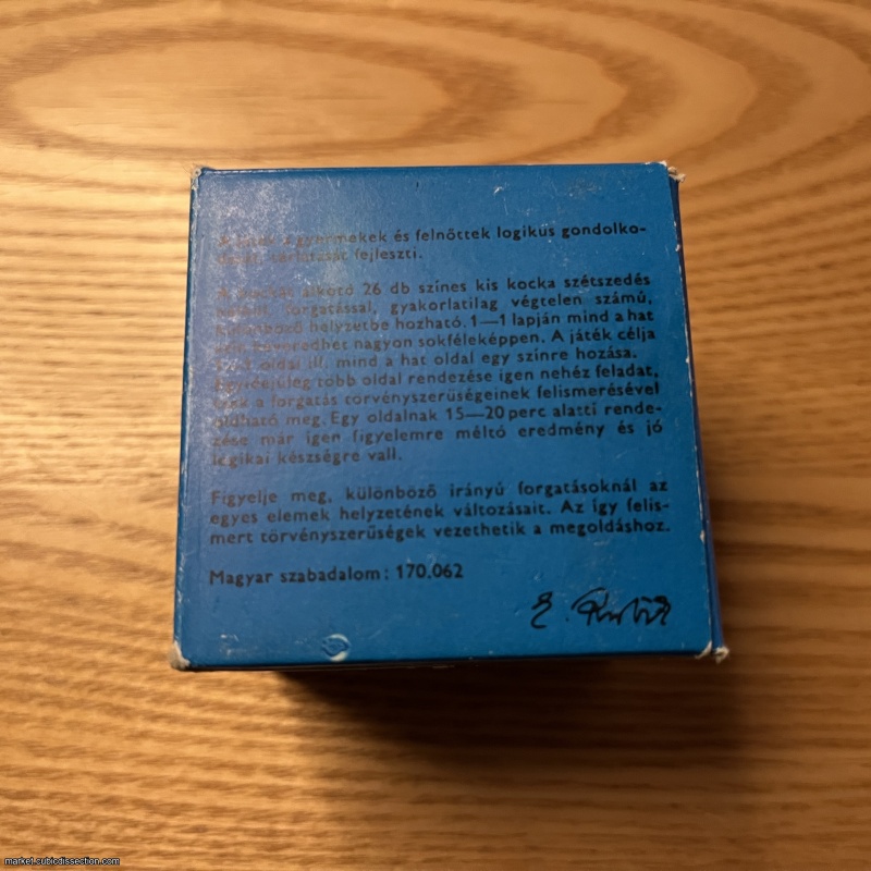 Vintage Rubik’s Cube “büvös kocka”, by Polytoys