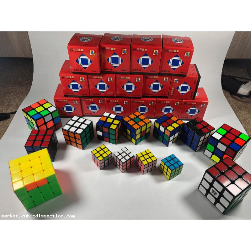 Huge Twisty Puzzle 3x3 Cube Lot x29 Cubes!