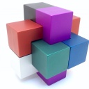 Anodized Aluminum Burr Puzzle