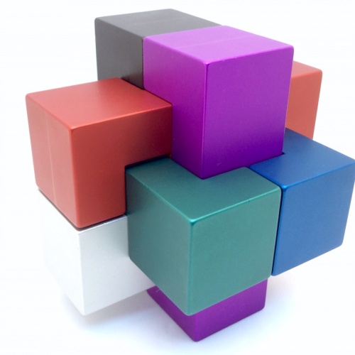 Anodized Aluminum Burr Puzzle