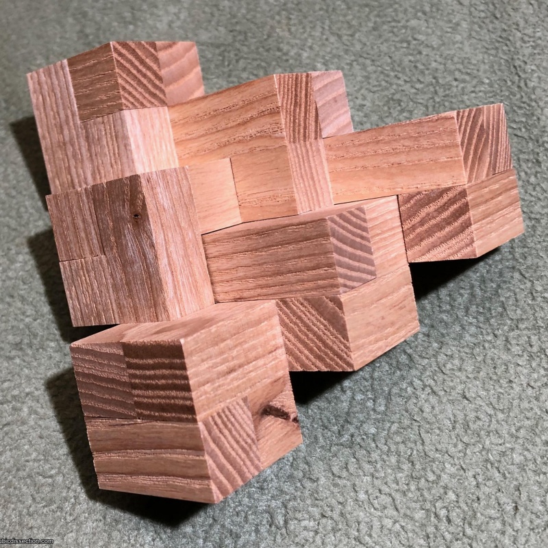 Impossible Triangle of 6 cubes