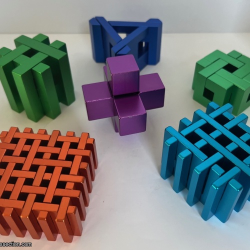 assorted PuzzleMaster metal puzzles