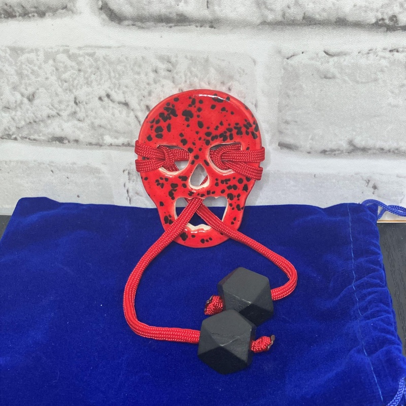 String Smiley - Handmade Ceramic - Skull - NEW!