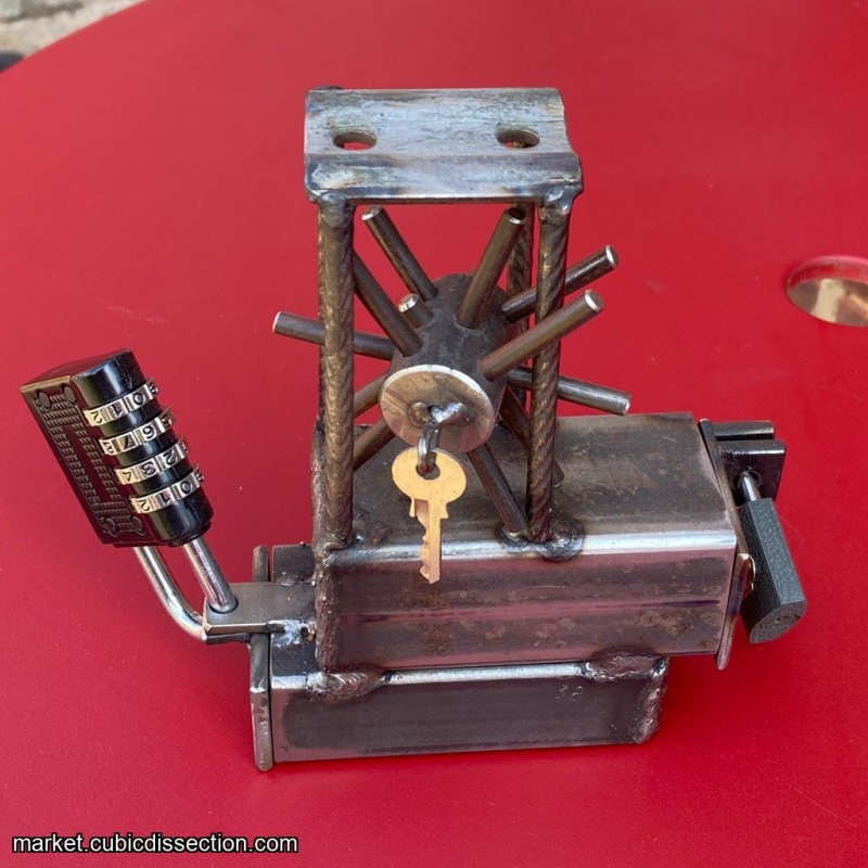 SHOK handmade puzzle safe box 'TWO MUCH'