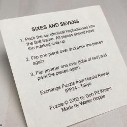 Sixes And Sevens Puzzle