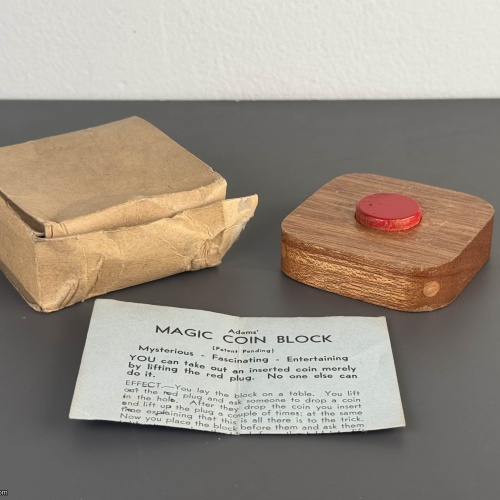 Adams' Antique Button Box - w/ box and solution - VERY RARE