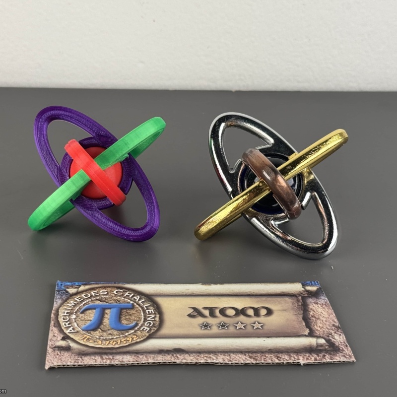Archimedes Challenge - Atom w/ 3D Printed Doug Engel