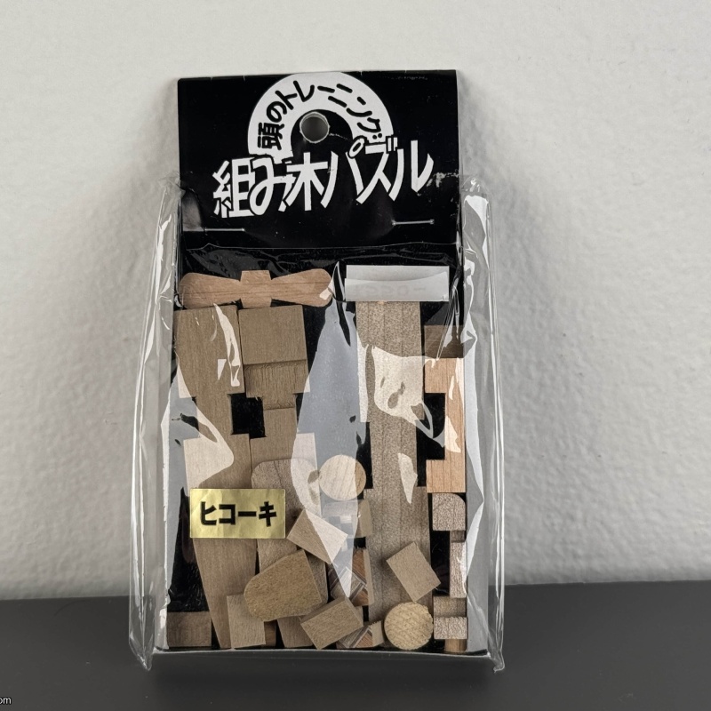 Airplane Wooden Mini Assembly Puzzle - New from Hakone, Japan