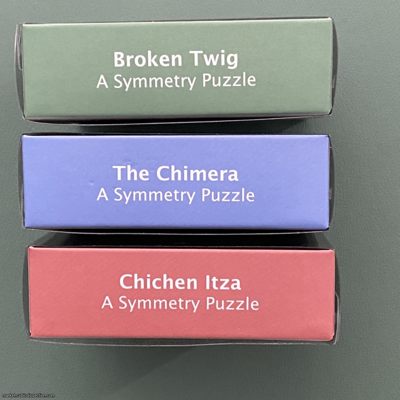 3 x Krasnoukhov Symmetry Puzzles