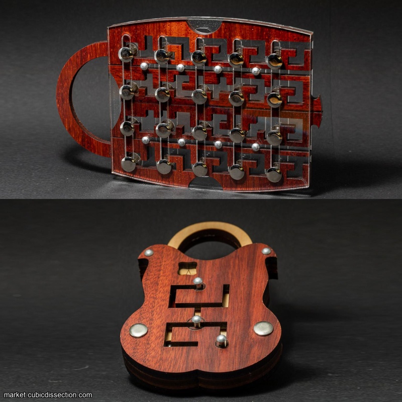 J.C.C. Puzzle Lock Lot (2 Locks)