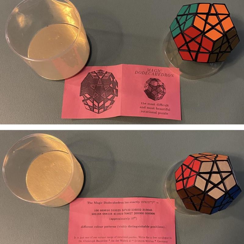 Magic Dodecahedron — Dr. Christoph Bandelow SEMINAL and ICONIC Twisty Puzzle