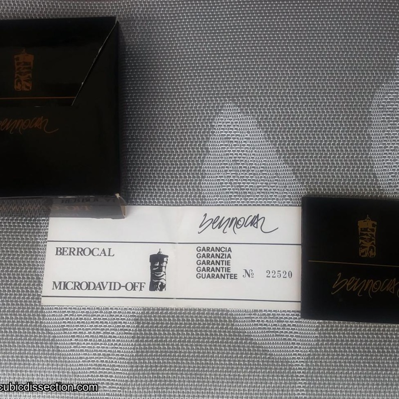 Very Nice Miguel Berrocal Micro David with Box, Booklets, and Papers.
