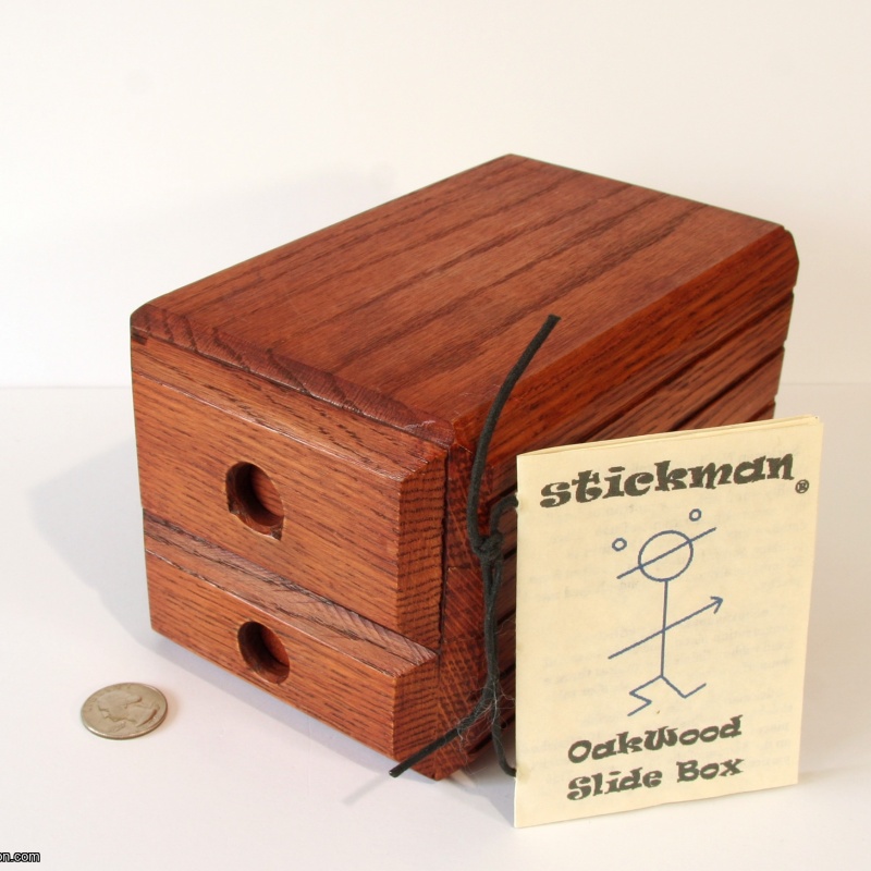 Stickman #1 - Oak Wood Slide Box (2002)