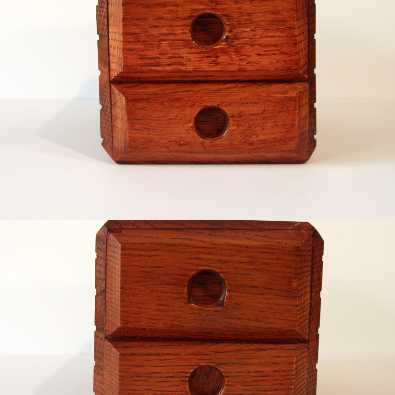 Stickman #1 - Oak Wood Slide Box (2002)