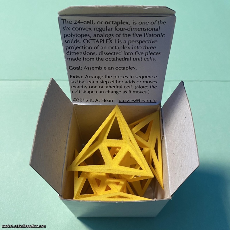 Octaplex I, 4th Dimension IPP35 Exchange Puzzle designed by Bob Hearn