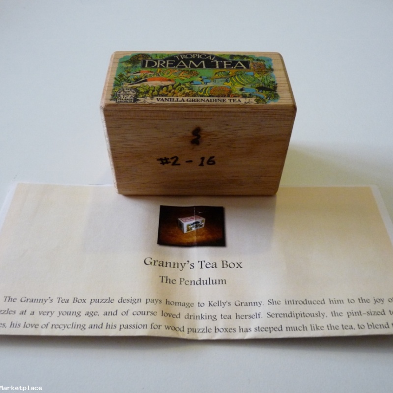 Granny's Tea Box #2 (the pendulum) by Kelly Snache