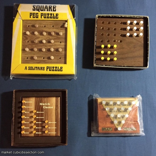 Set of 4 Peg Puzzles