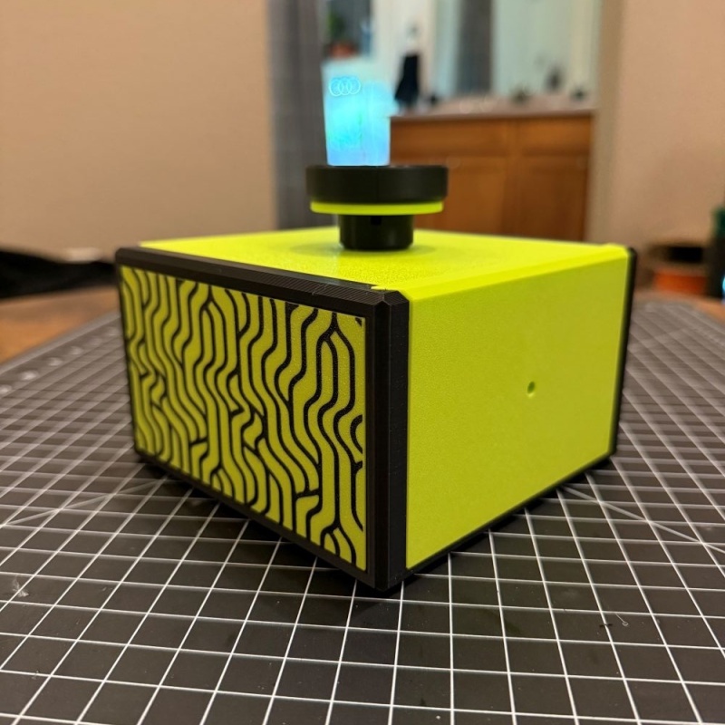 Coast-in Case - Sequential Discovery Puzzle Box - Lime Green/Black Color
