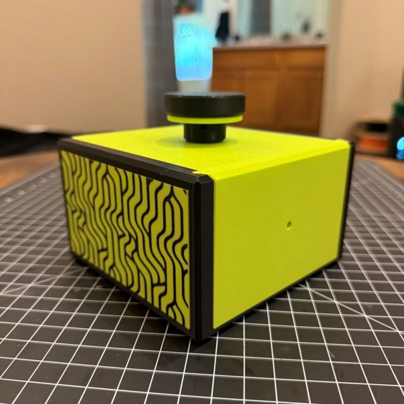 Coast-in Case - Sequential Discovery Puzzle Box - Lime Green/Black Color