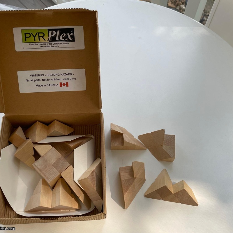 CalmPlex, CyliPlex, and PyraPlex Puzzles
