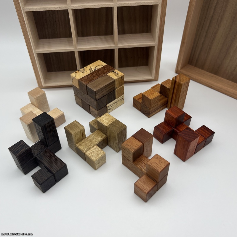 Reticulated Cubes by Lee Sallows