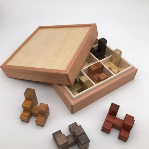 Reticulated Cubes Birch Top by Lee Sallows (3)