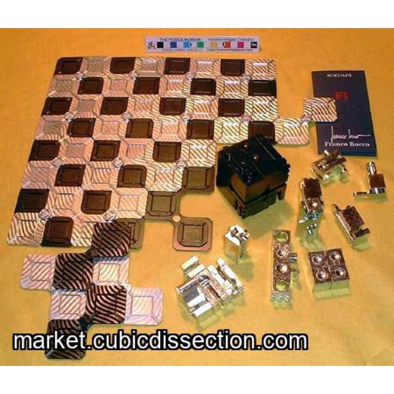 Franco Rocco Scaccomatto Chess Set Puzzle!  Scacco-FR Version