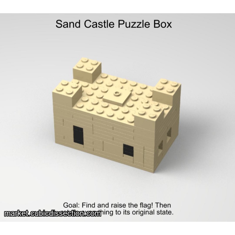Sand Castle Puzzle Box - BUILD INSTRUCTIONS ONLY!