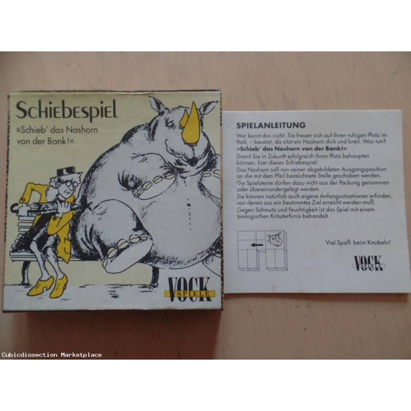 Schieb das Nashorn von der Bank