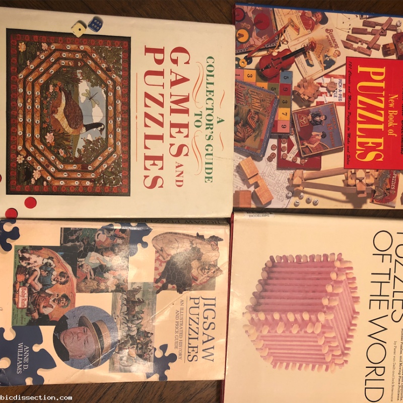Vintage Puzzle Book Lot x4