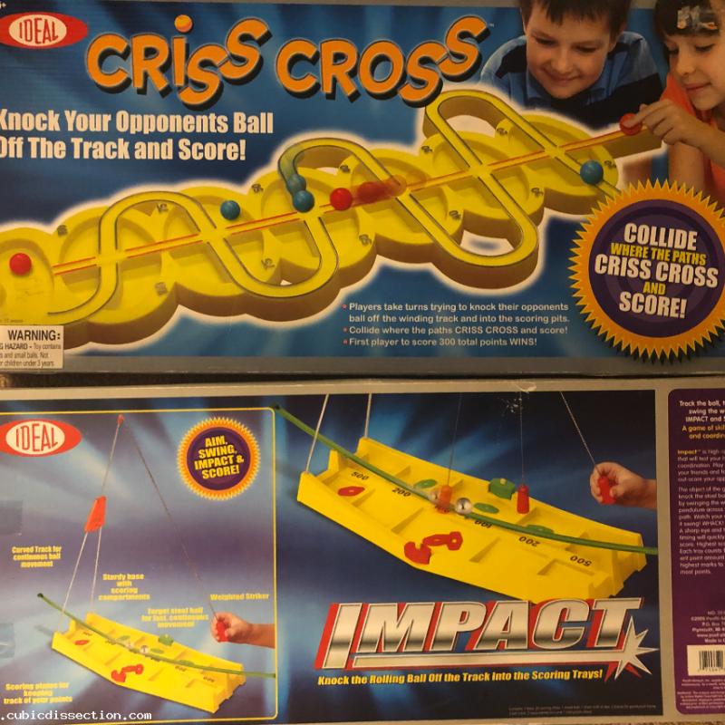 IDEAL Impact & Criss Cross - Out of Print Dexterity Game Lot