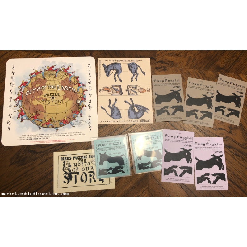 Sam Lloyd Paper Puzzle Lot