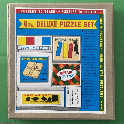 B. Shackman Puzzle Set from 1962 --- EXCELLENT condition!