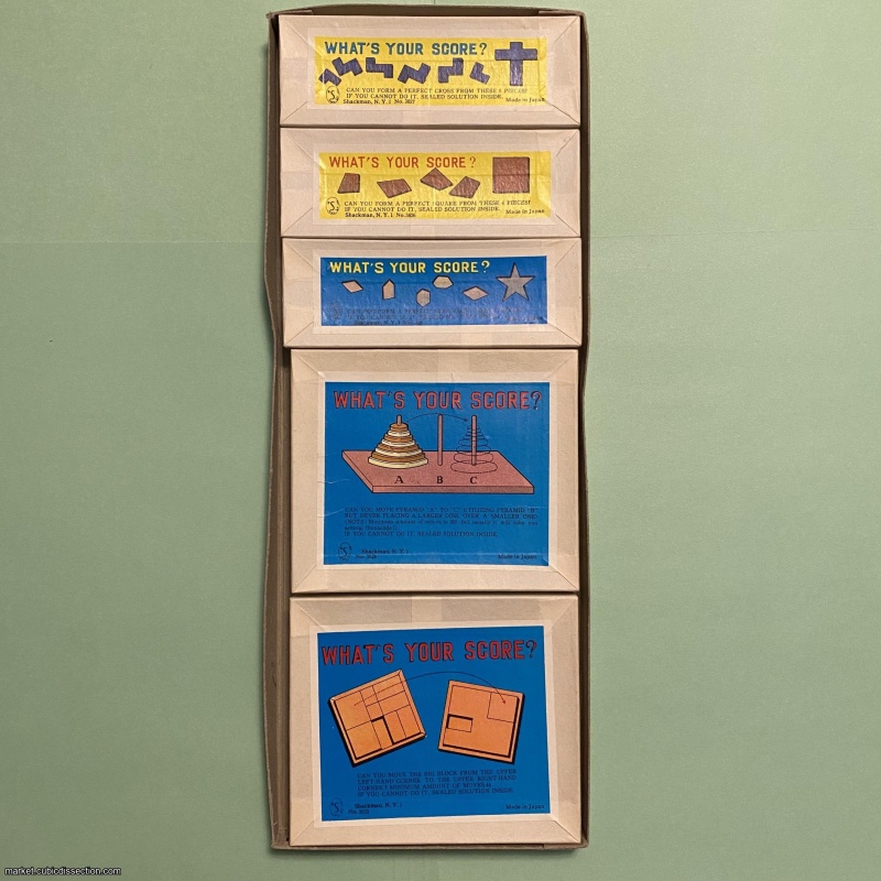 B. Shackman Puzzle Set from 1962 --- near MINT condition!  Museum Quality!