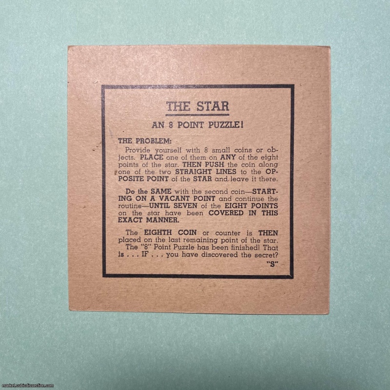 70 YEAR OLD Sherms puzzle card